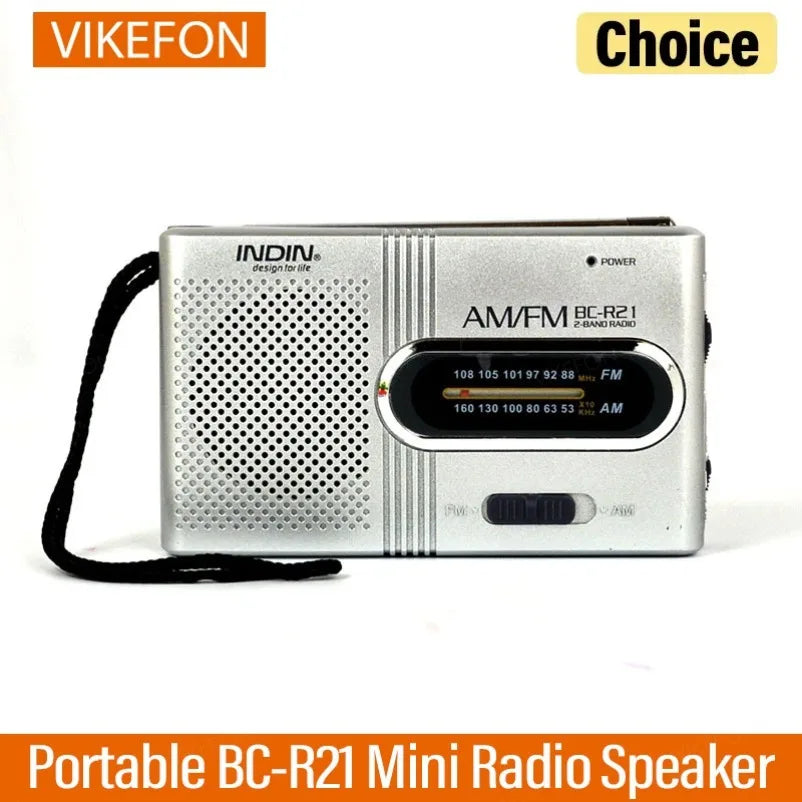 Mini Radio AM FM Bateria