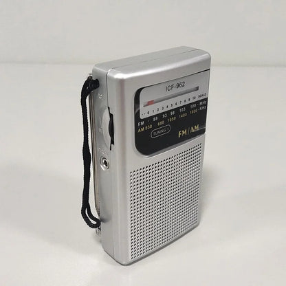 Mini radio AM FM batería