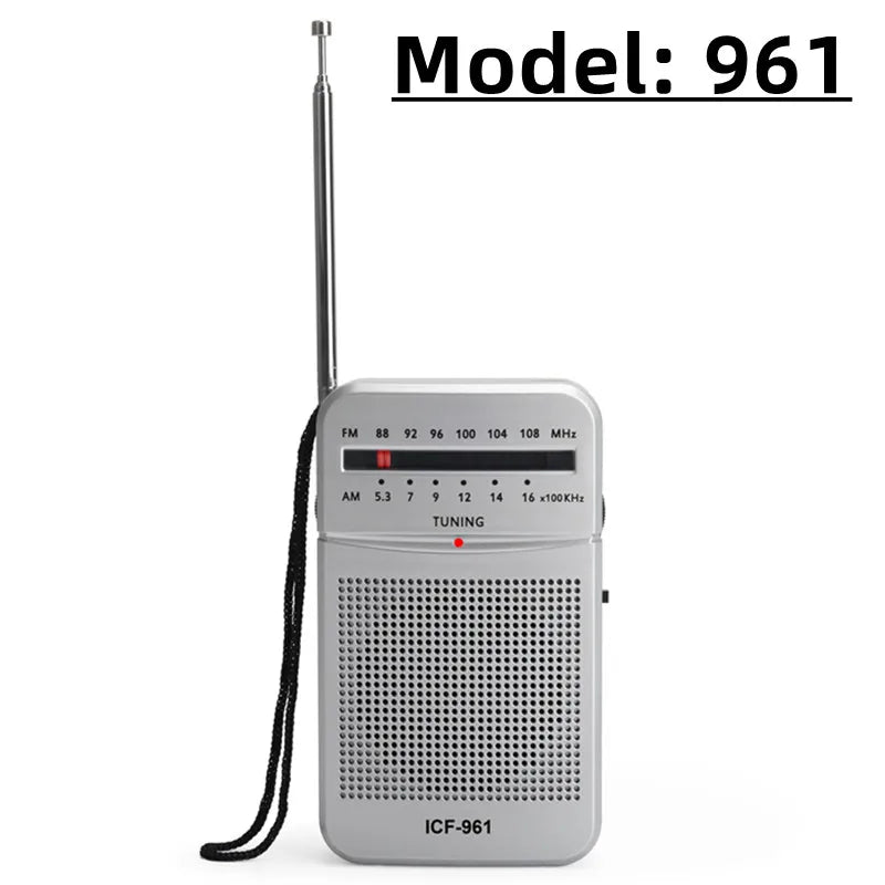 Mini Radio AM FM Bateria