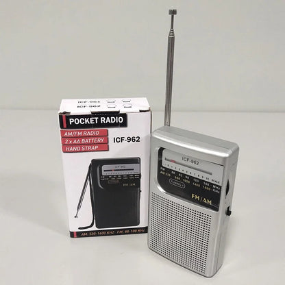Mini radio AM FM batería