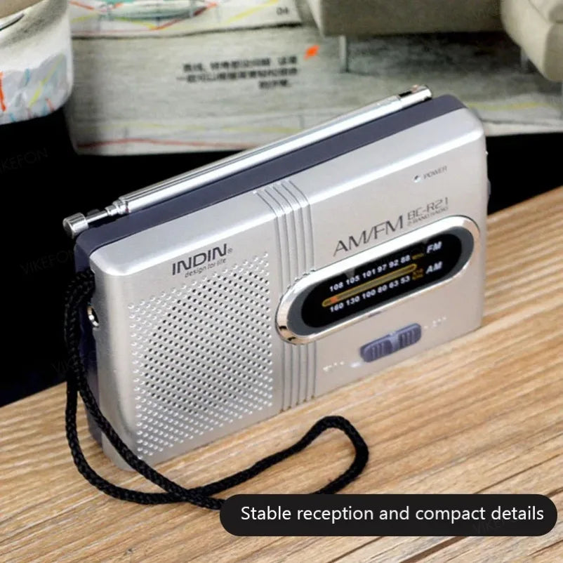 Mini Radio AM FM Bateria