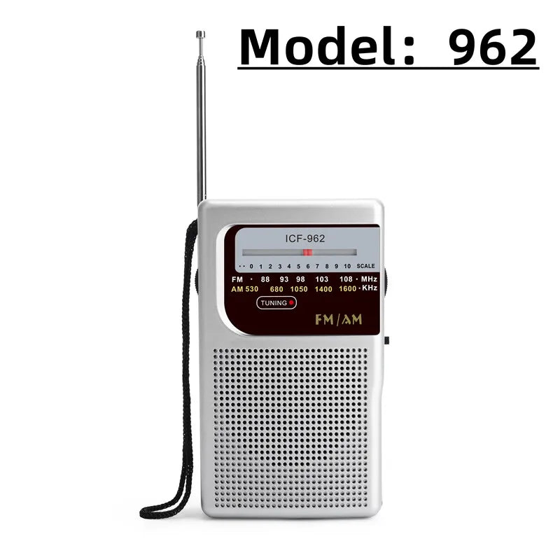 Mini Radio AM FM Bateria