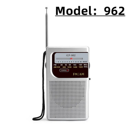 Mini radio AM FM batería