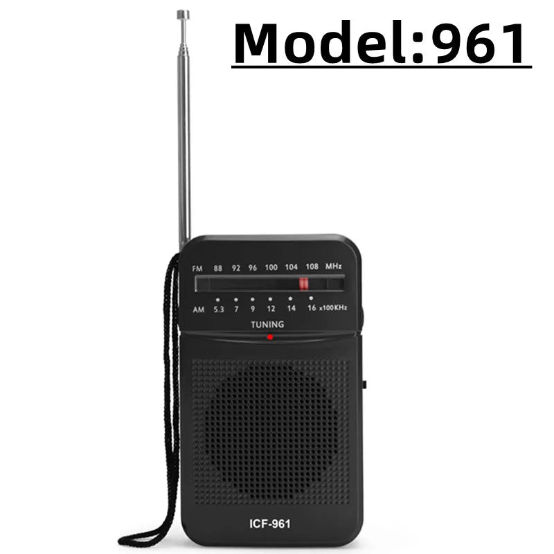 Mini Radio AM FM Bateria