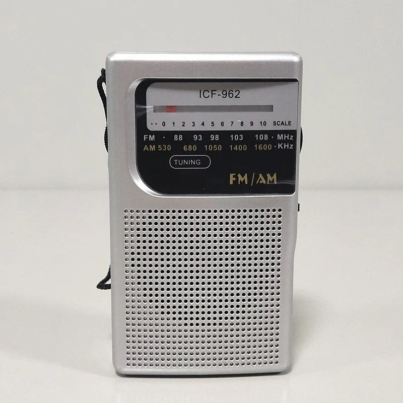 Mini Radio AM FM Bateria