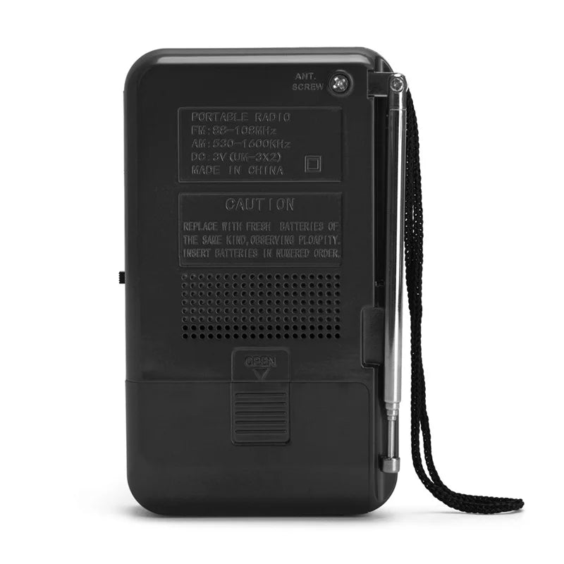 Mini Radio AM FM Bateria