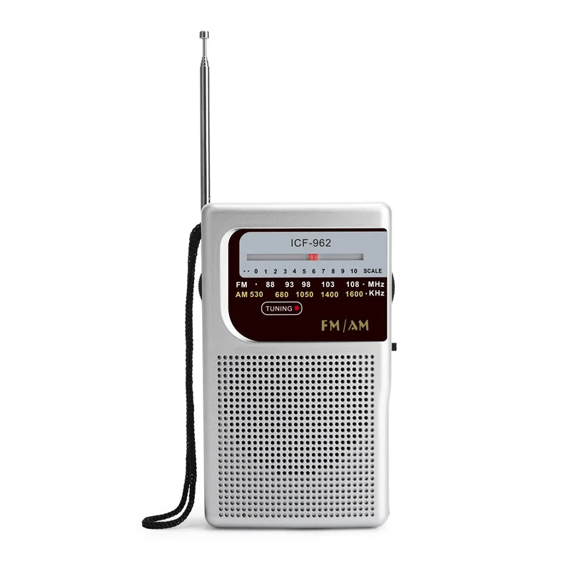 Mini Radio AM FM Bateria