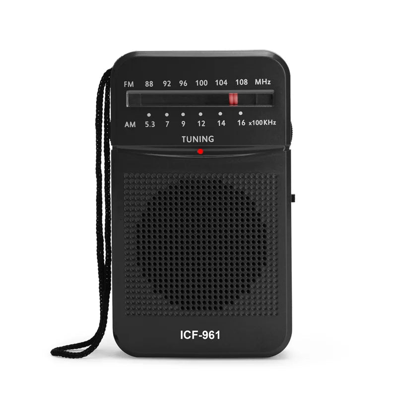 Mini Radio AM FM Bateria