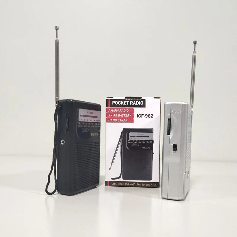 Mini Radio AM FM Bateria