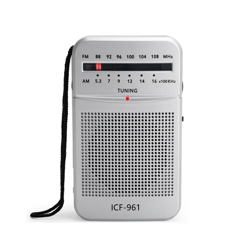 Mini Radio AM FM Bateria