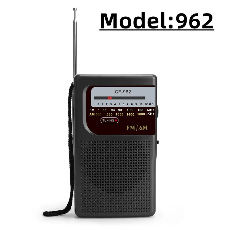 Mini Radio AM FM Bateria