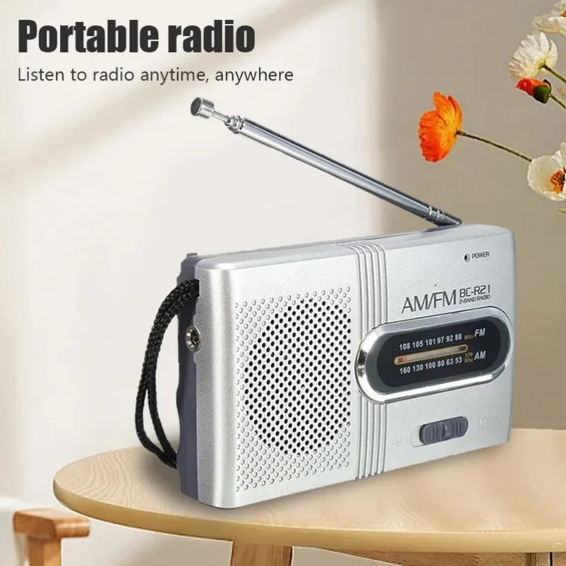 Mini Radio AM FM Bateria