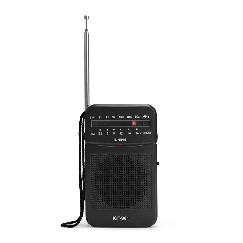 Mini Radio AM FM Bateria