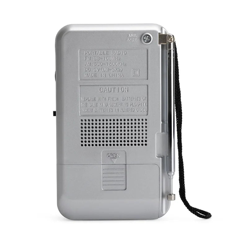 Mini Radio AM FM Bateria