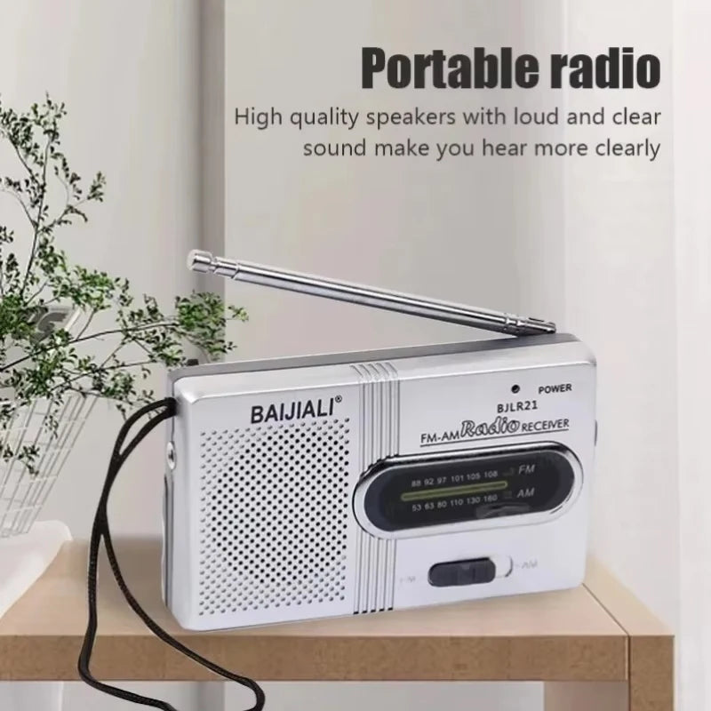 Mini Radio AM FM Bateria