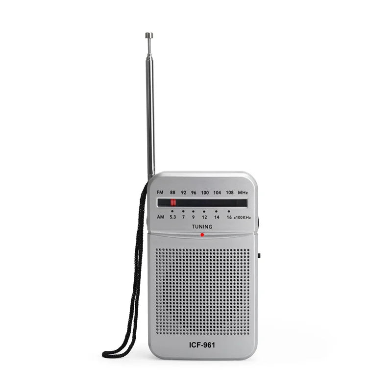 Mini Radio AM FM Bateria